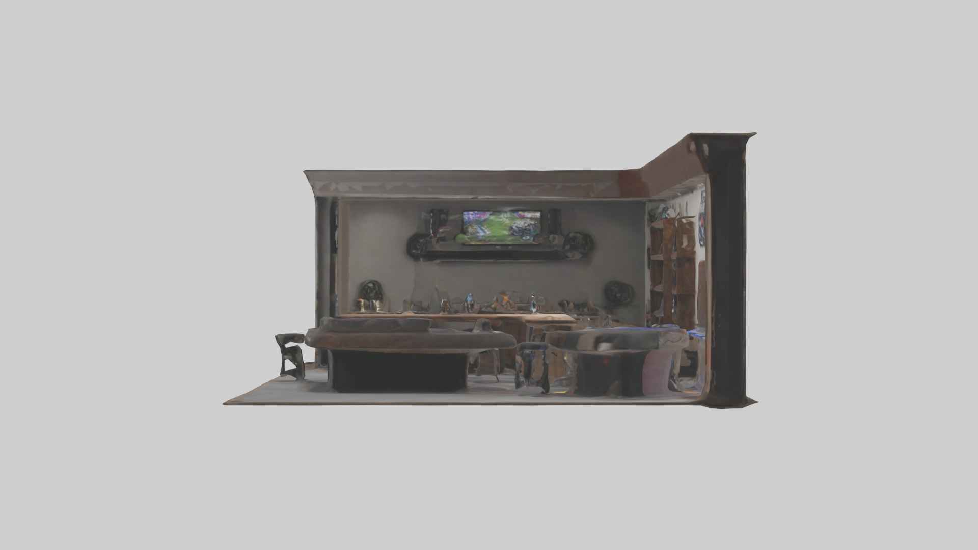 Man Cave Low-poly 3D model_12