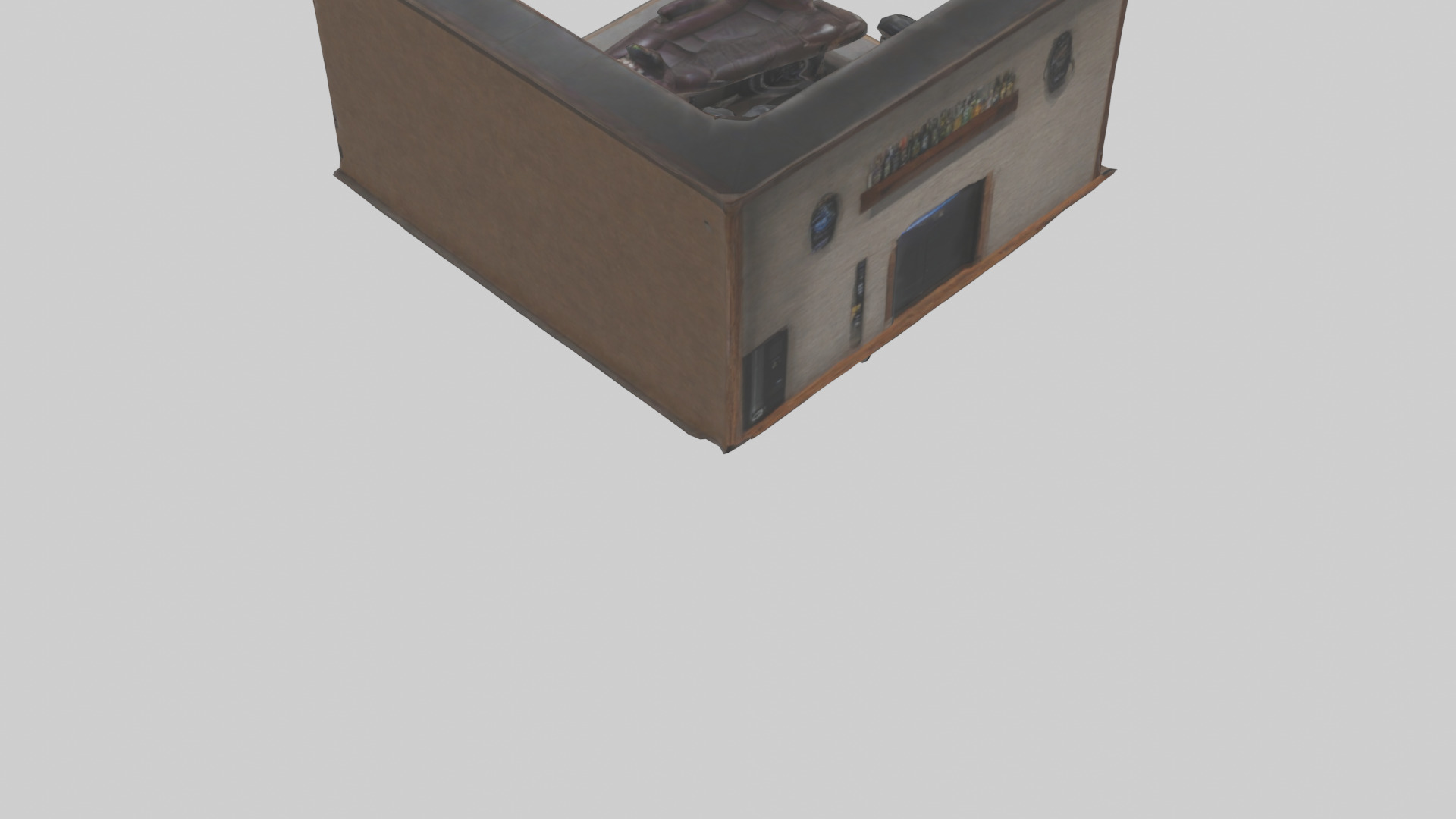 Man Cave Low-poly 3D model_4