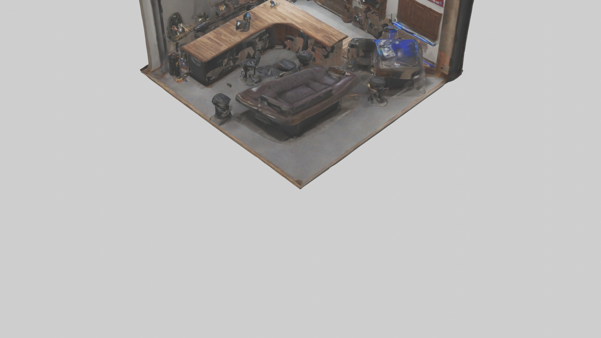 Man Cave Low-poly 3D model_5