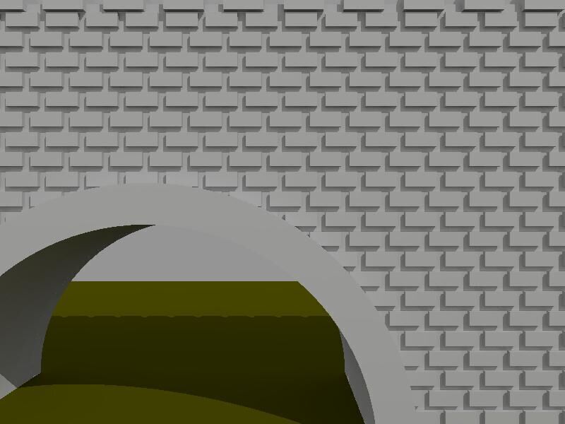 Model of Brick Train Bridge 3D print model_16