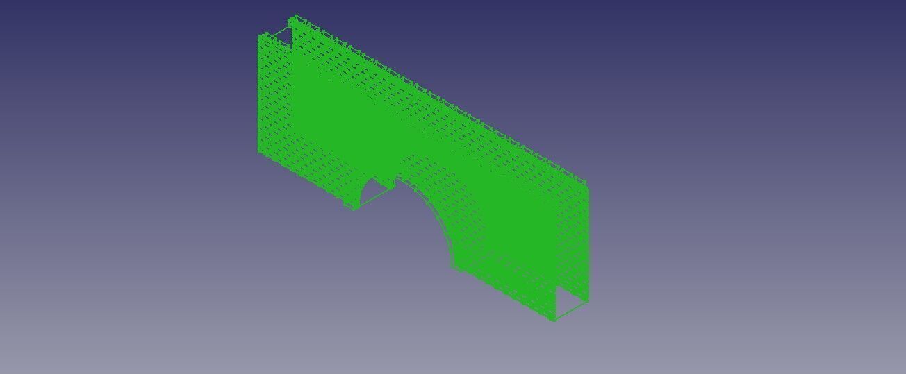 Model of Brick Train Bridge 3D print model_7