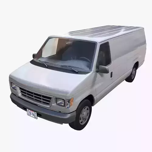 Super Duty XL van Low-poly 3D model