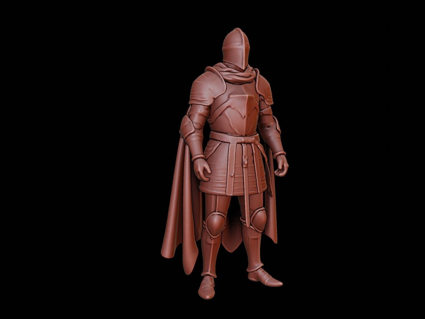 Medieval Knight Figure 3D print model_1