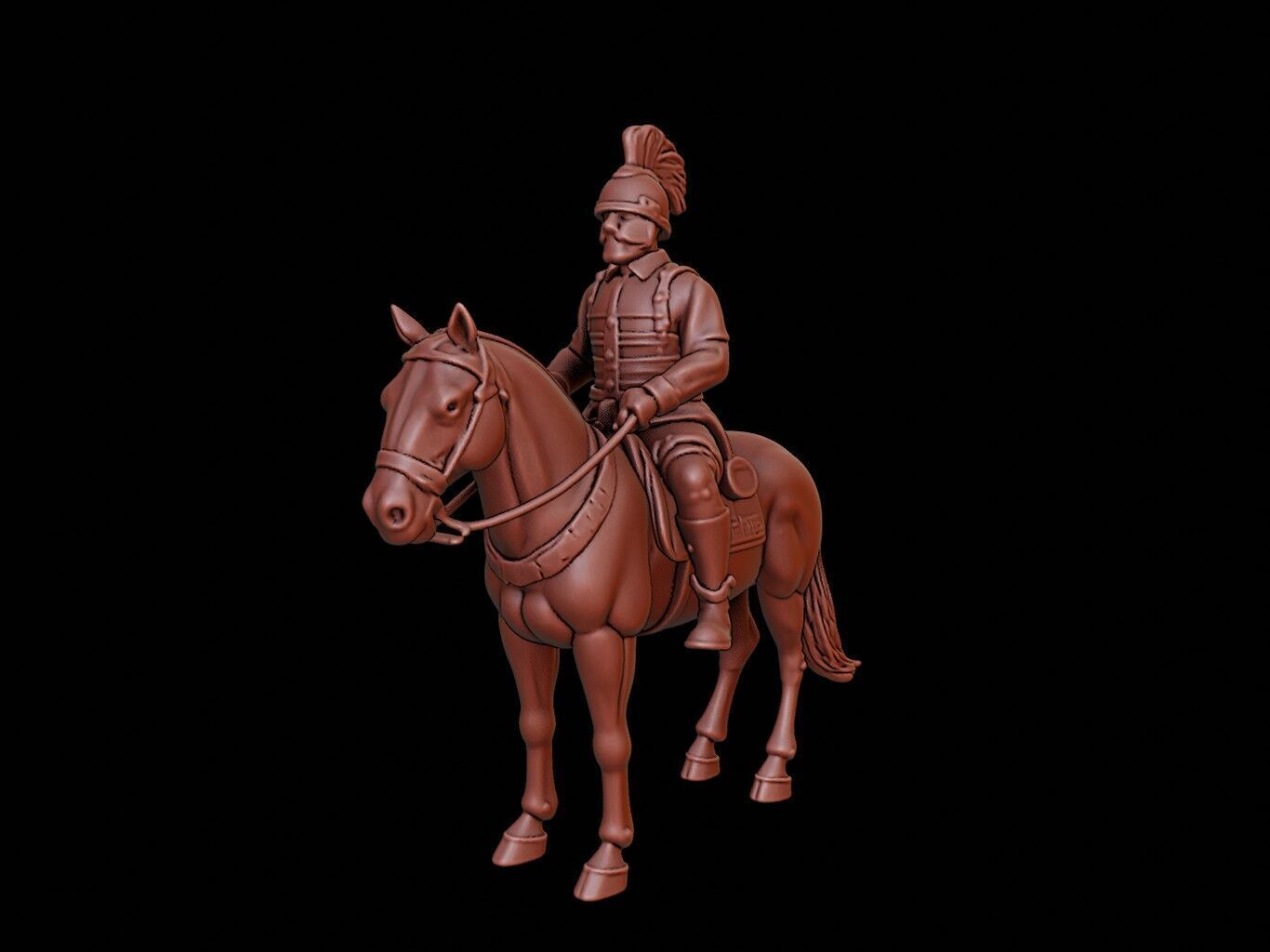 Mongol Cavalry Figure 3D print model_2
