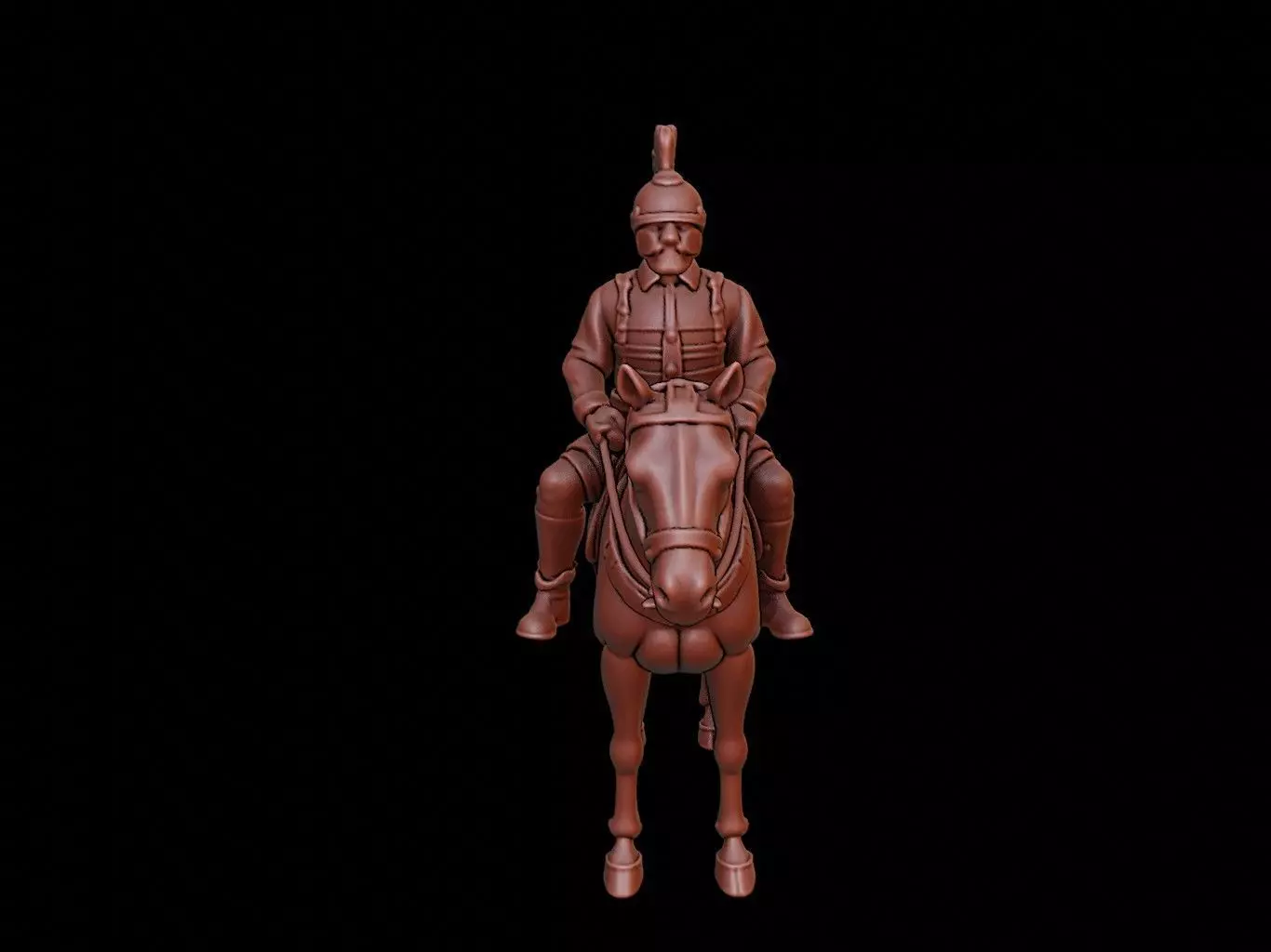 Mongol Cavalry Figure 3D print model_0