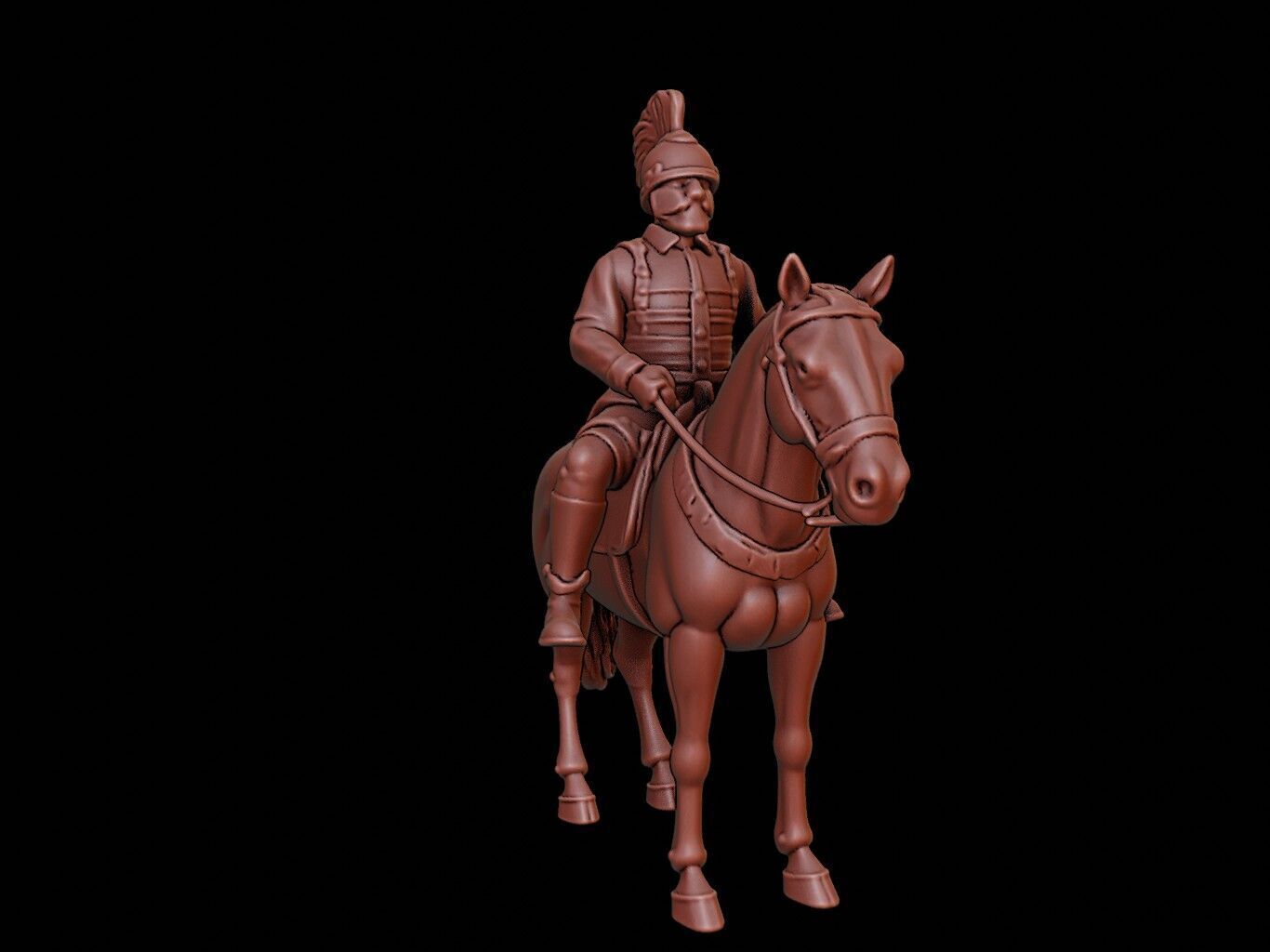 Mongol Cavalry Figure 3D print model_1