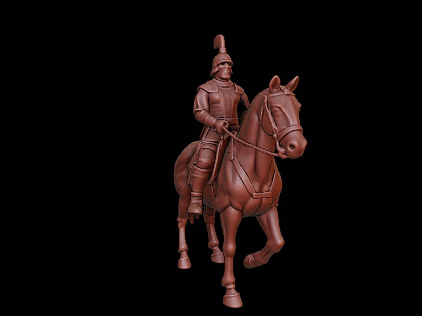 Mongol Cavalry Figure 3D print model_1