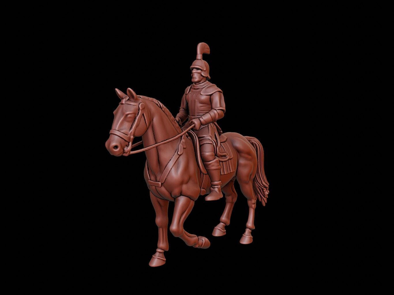 Mongol Cavalry Figure 3D print model_2