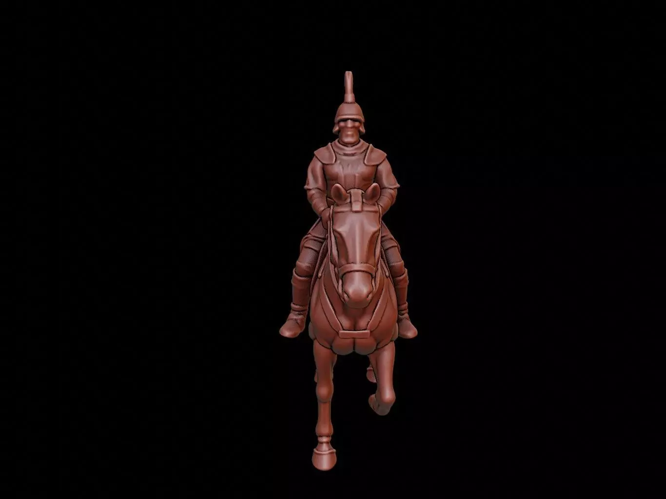Mongol Cavalry Figure 3D print model_0