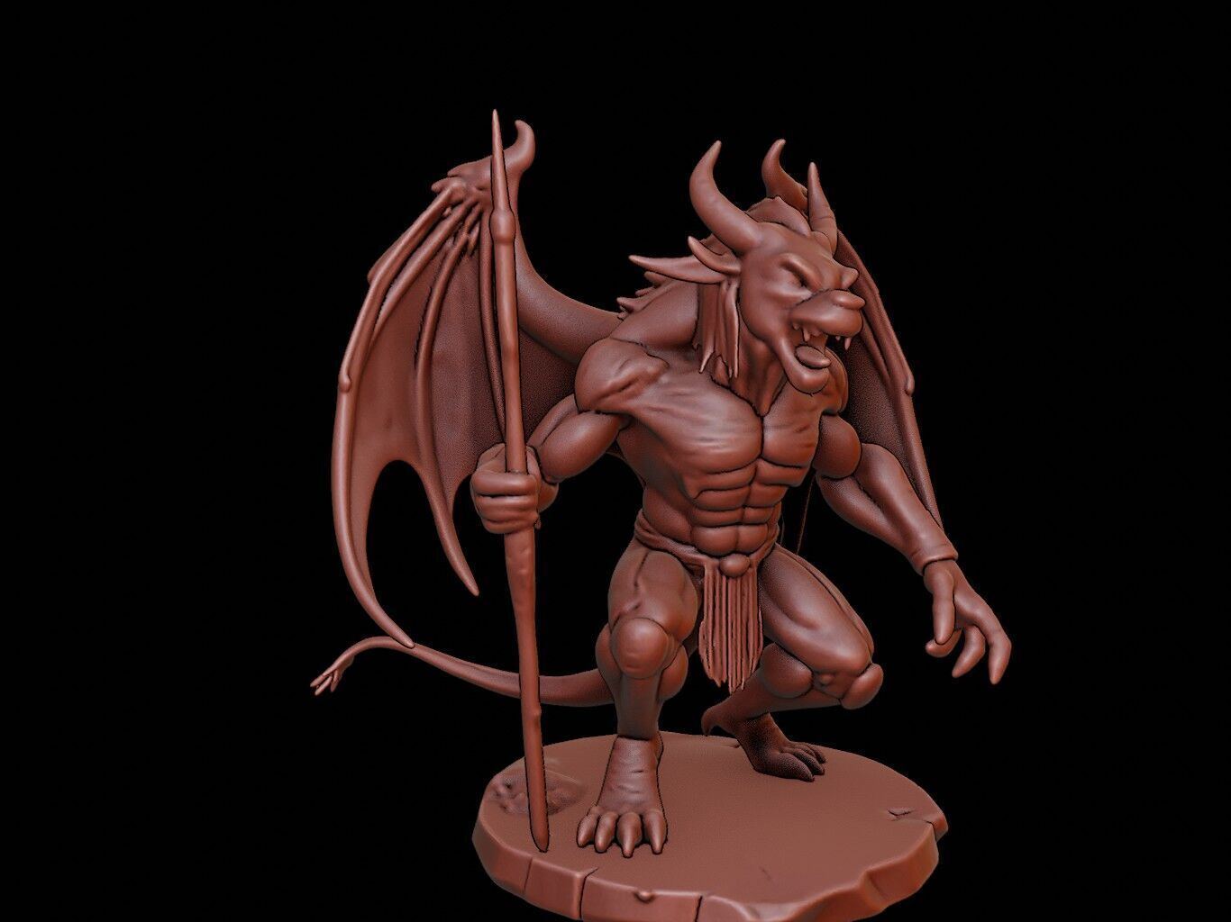 Mythological Monster Figure 3D print model_1