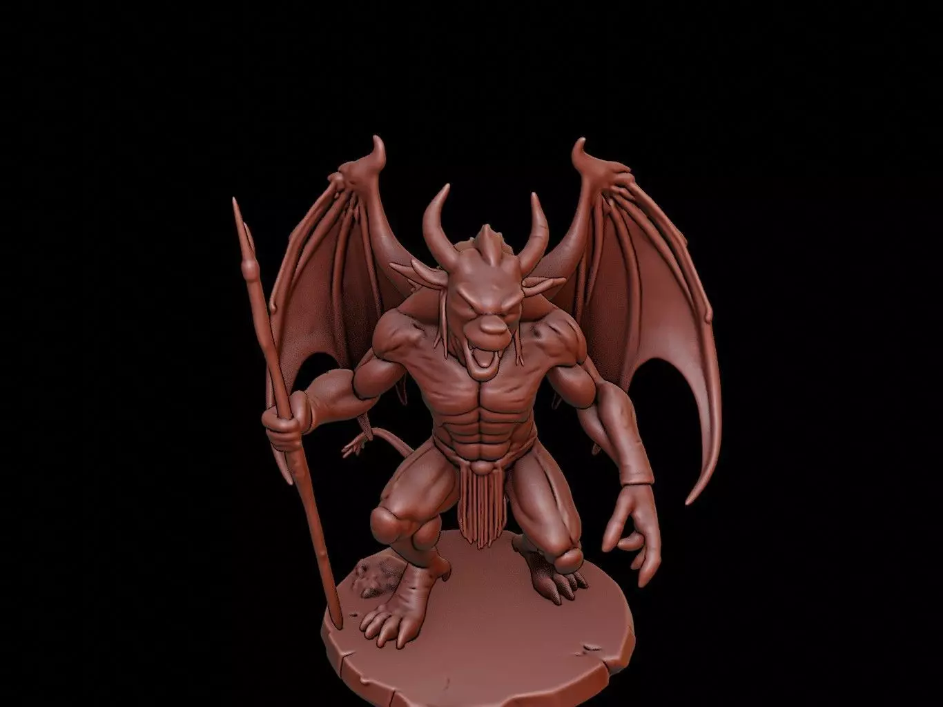 Mythological Monster Figure 3D print model_0