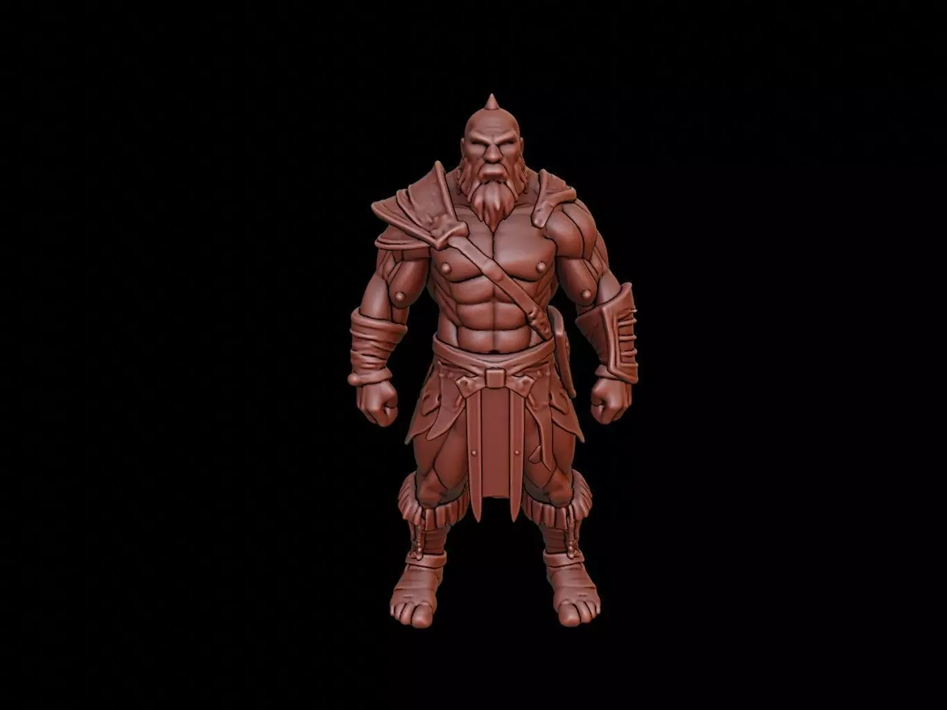 Norse Berserker Figure 3D print model