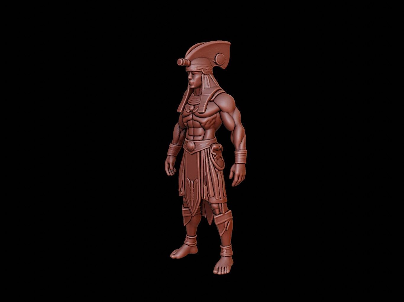 Osiris Figure 3D print model_2