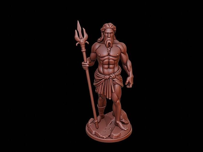 Poseidon Figure 3D print model