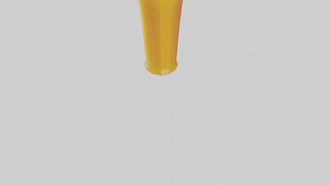 Mango juice model Low-poly 3D model 4
