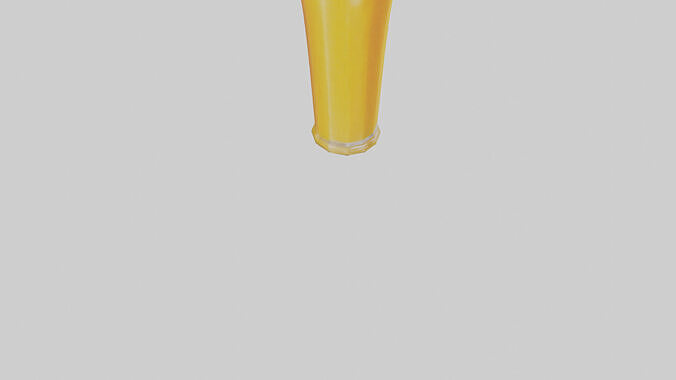 Mango juice model Low-poly 3D model 7