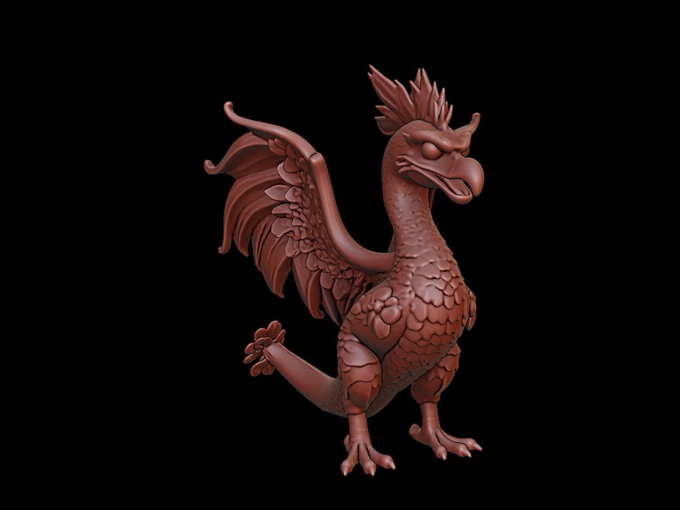 Quetzalcoatl Figure 3D print model_1