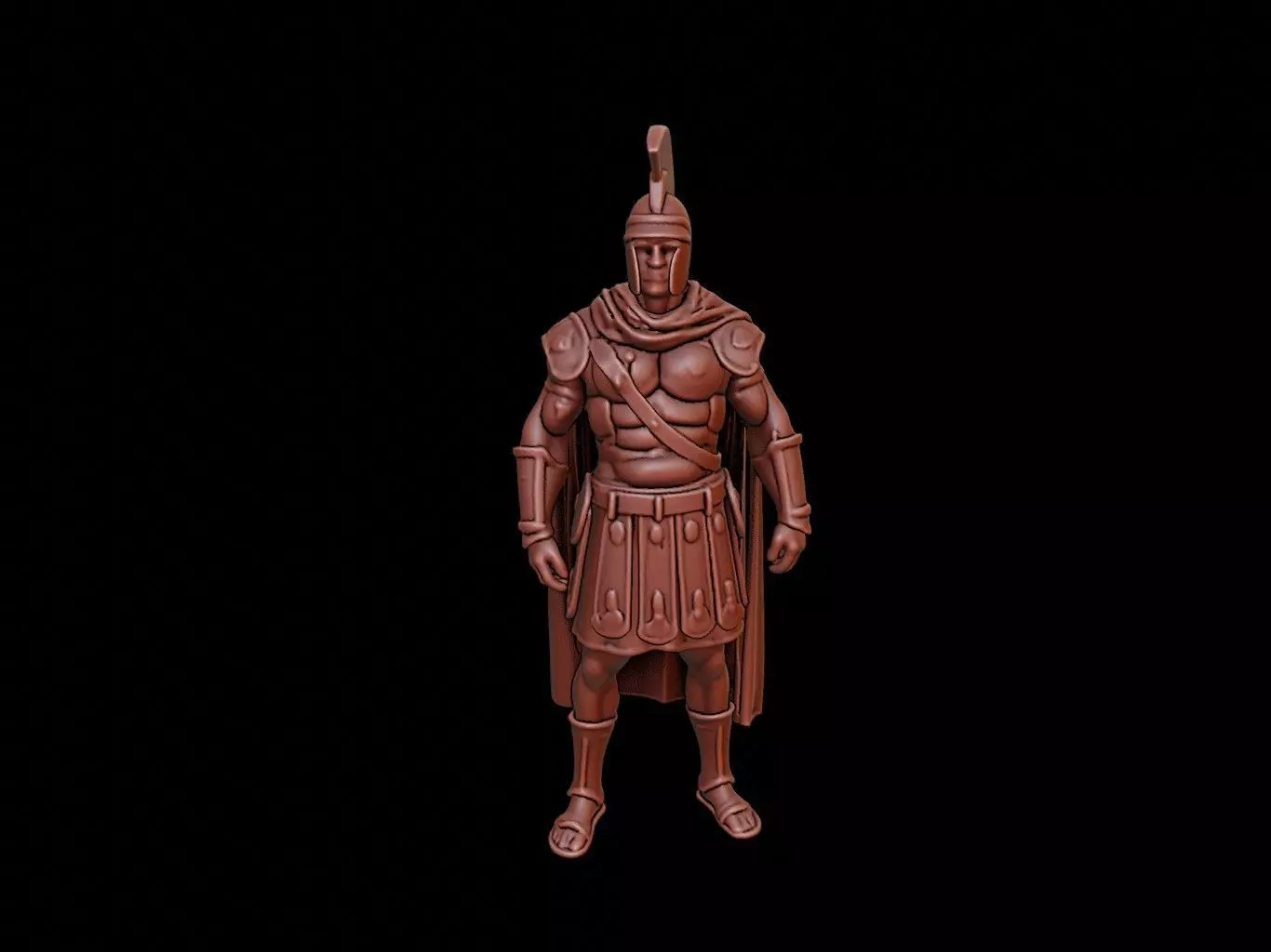 Roman Legionnaire Figure 3D print model_0