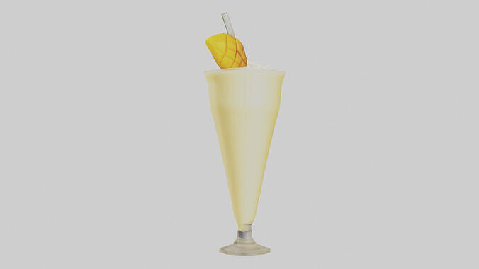 Mango lassi model Low-poly 3D model 2