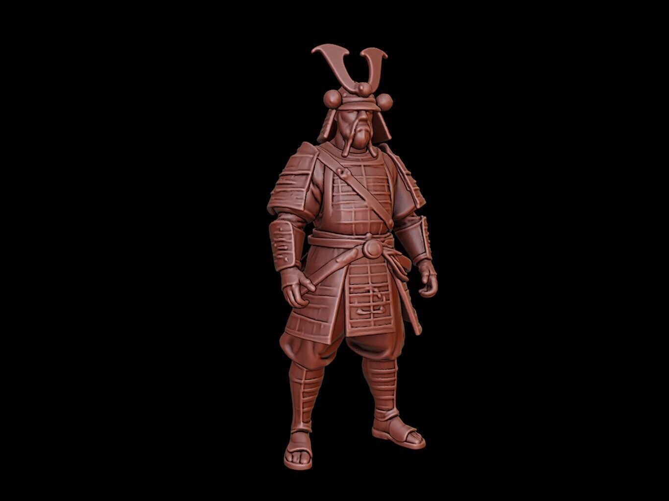 Samurai Figure 3D print model_1