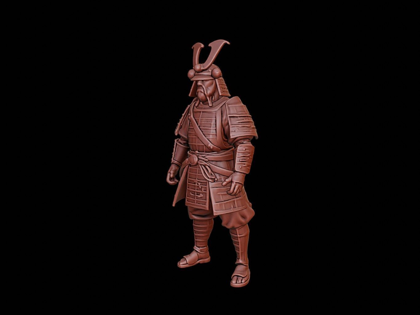 Samurai Figure 3D print model_2
