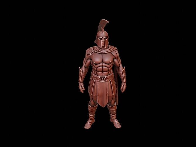 Spartan Soldier Figure 3D print model