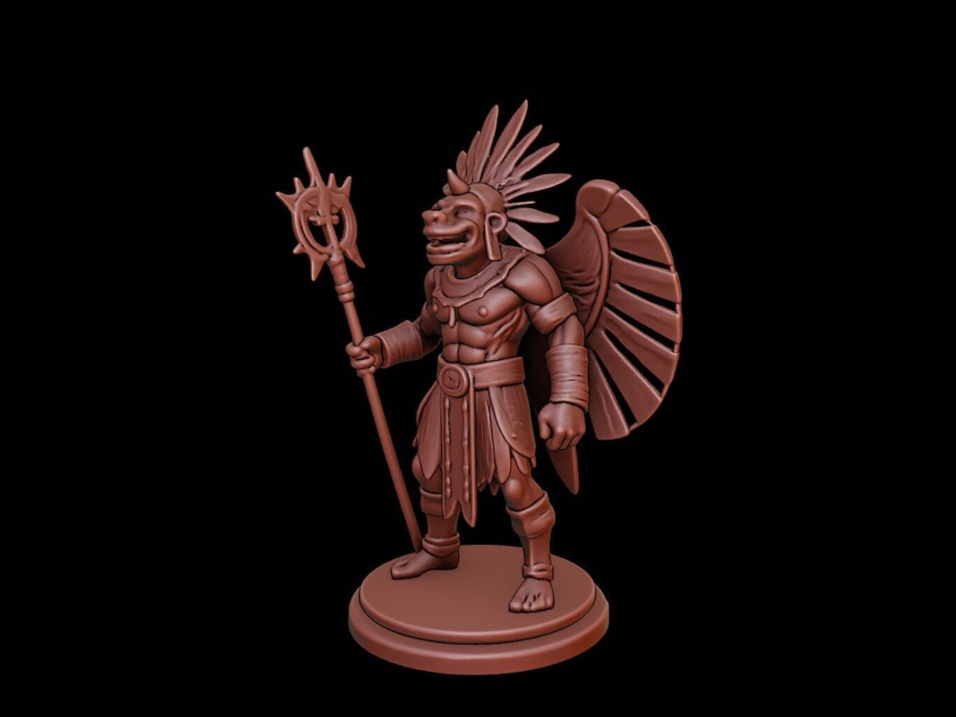 Tezcatlipoca Figure 3D print model_2