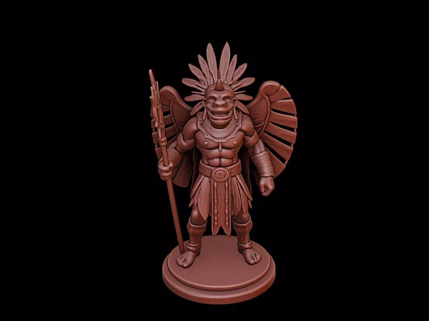Tezcatlipoca Figure 3D print model_0