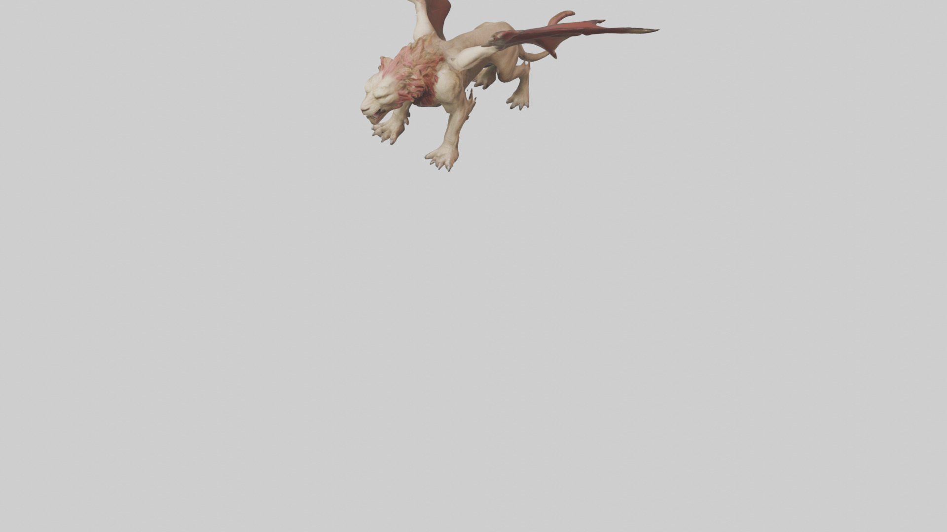 Manticore model Low-poly 3D model_5