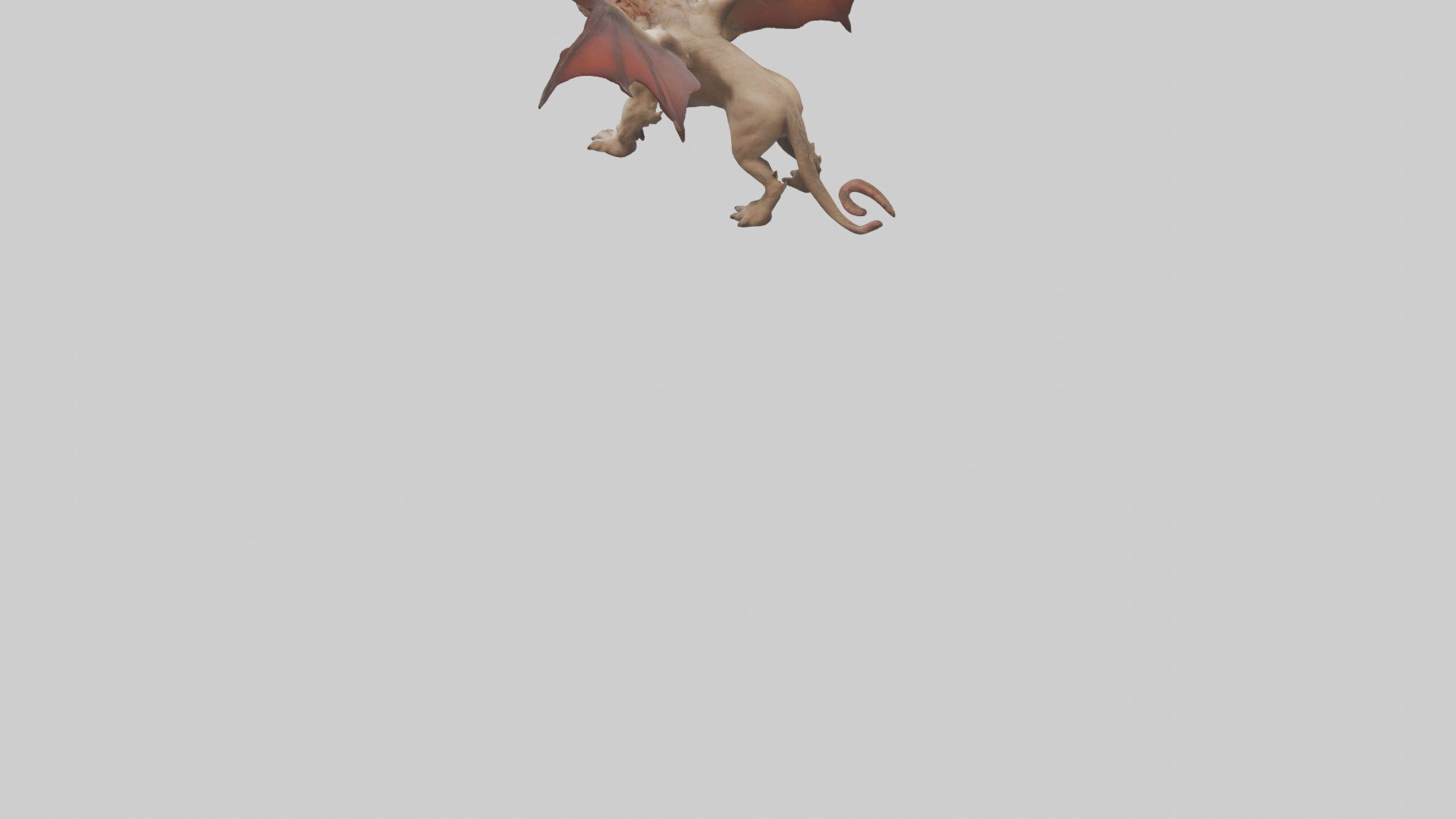 Manticore model Low-poly 3D model_3