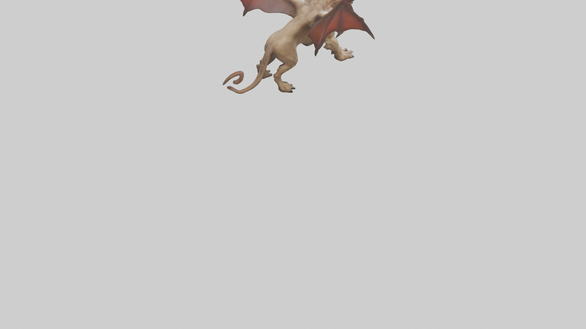 Manticore model Low-poly 3D model_4