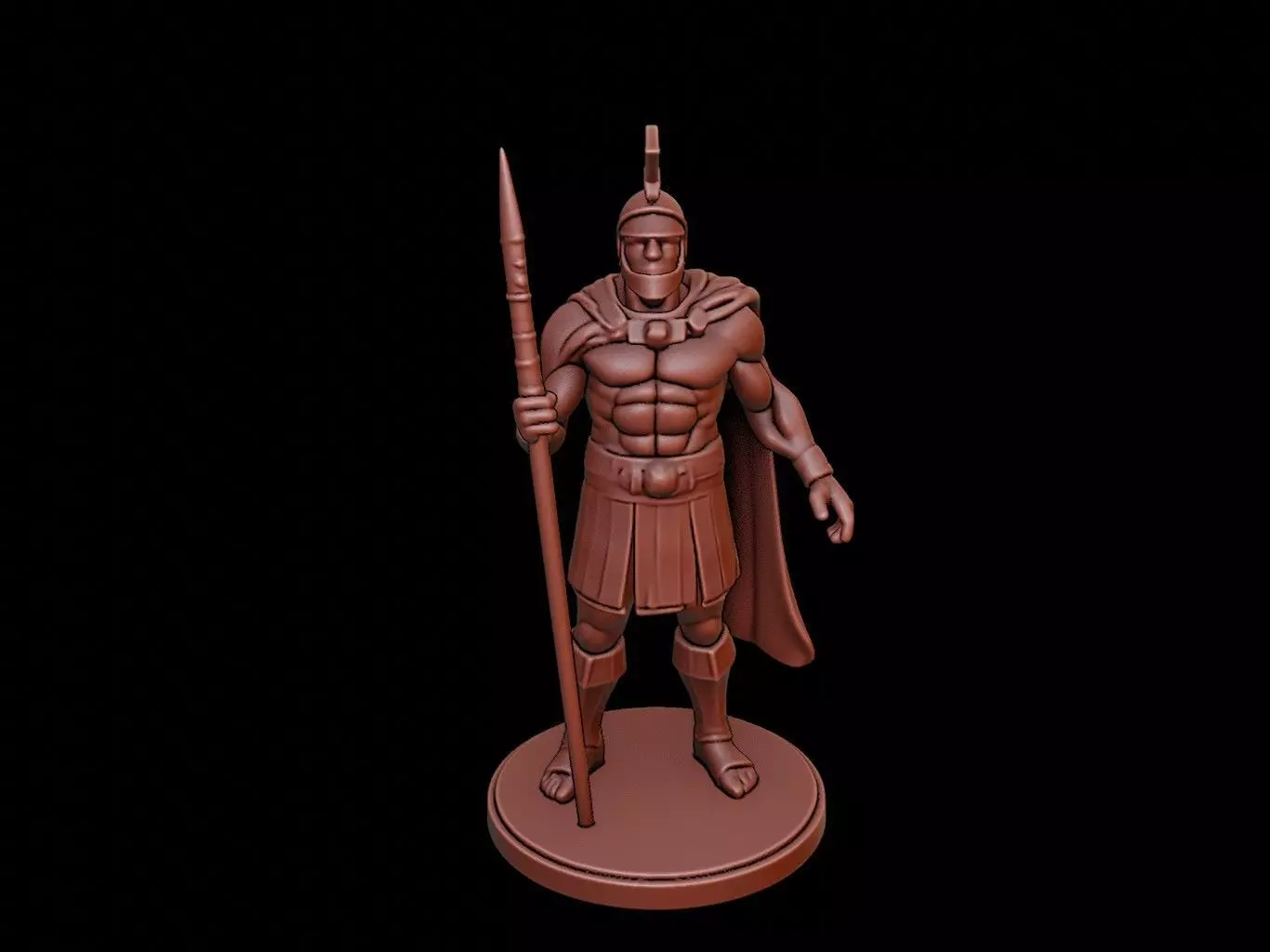 Trojan Soldier Figure 3D print model_0