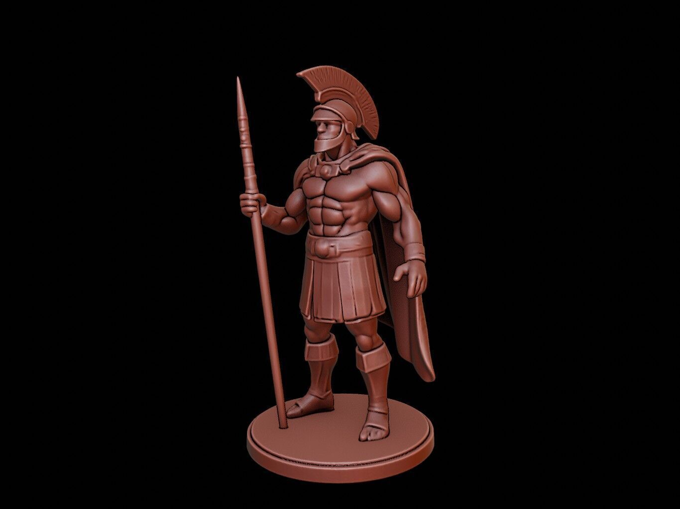 Trojan Soldier Figure 3D print model_2