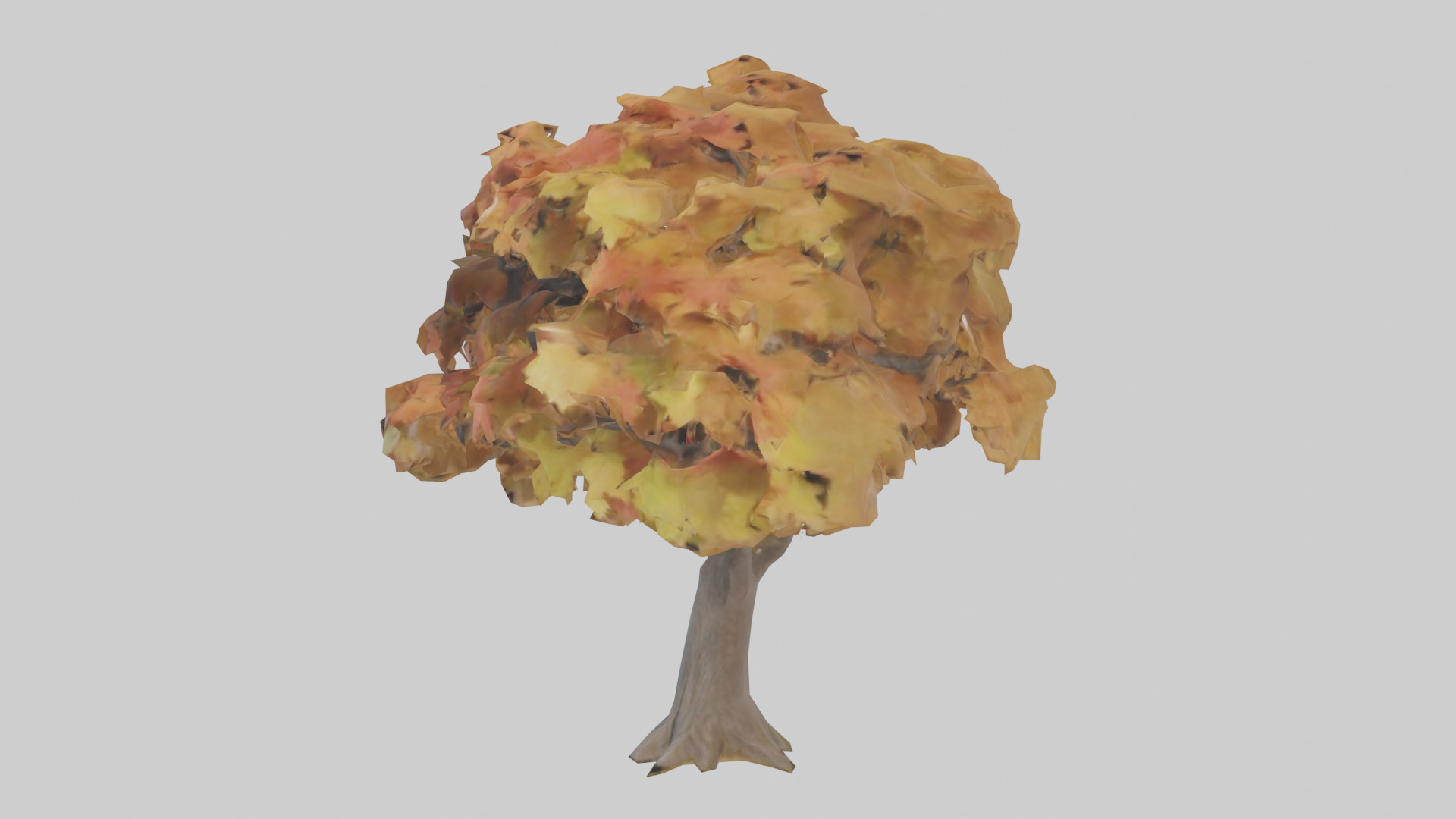 Maple tree model Low-poly 3D model_10