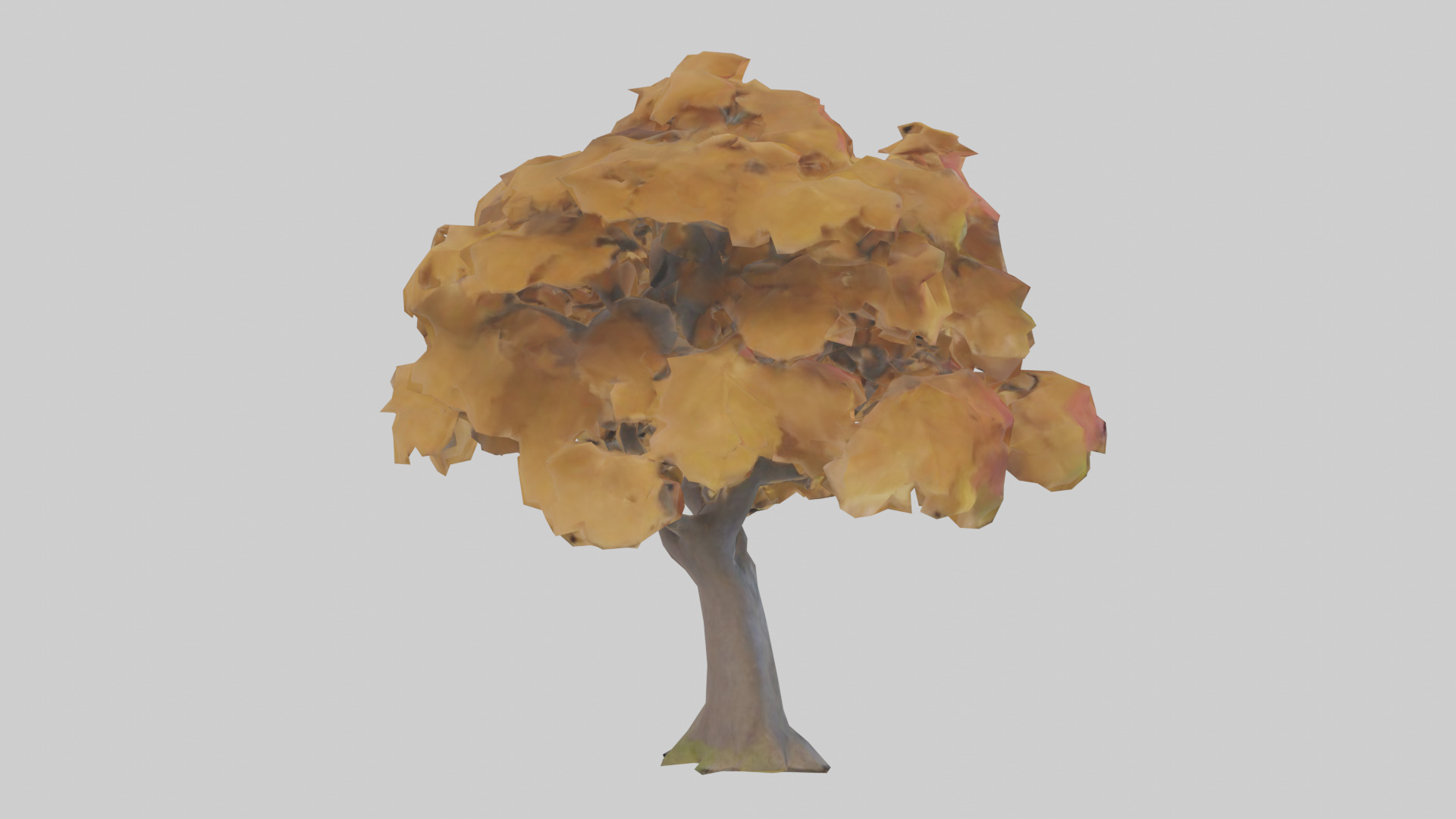 Maple tree model Low-poly 3D model_2