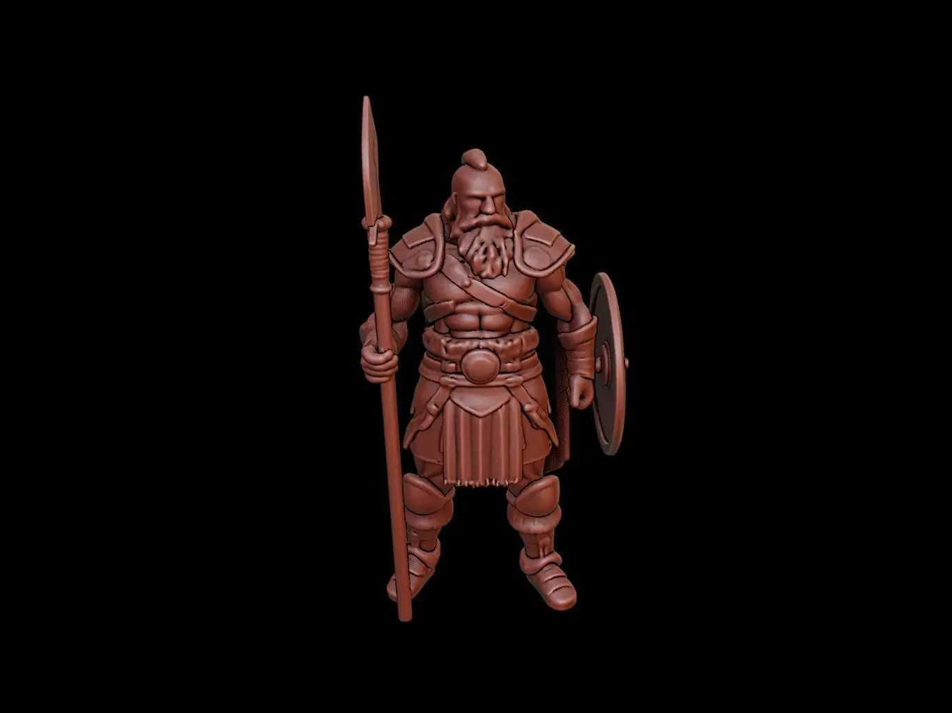 Viking Warrior Figure 3D print model