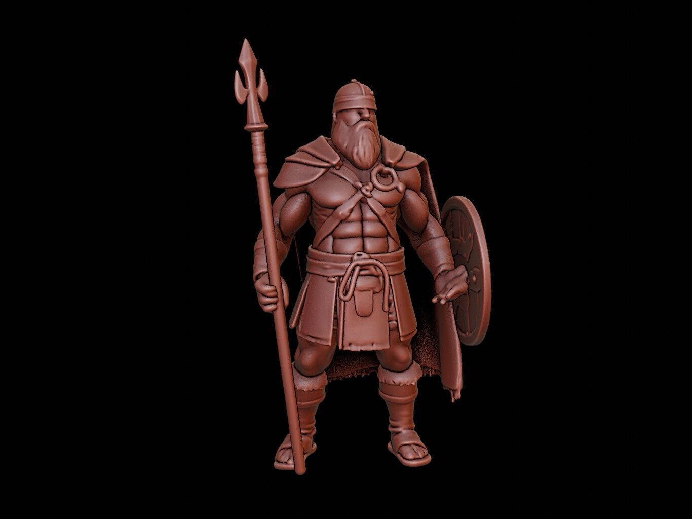 Viking Warrior Figure 3D print model_1