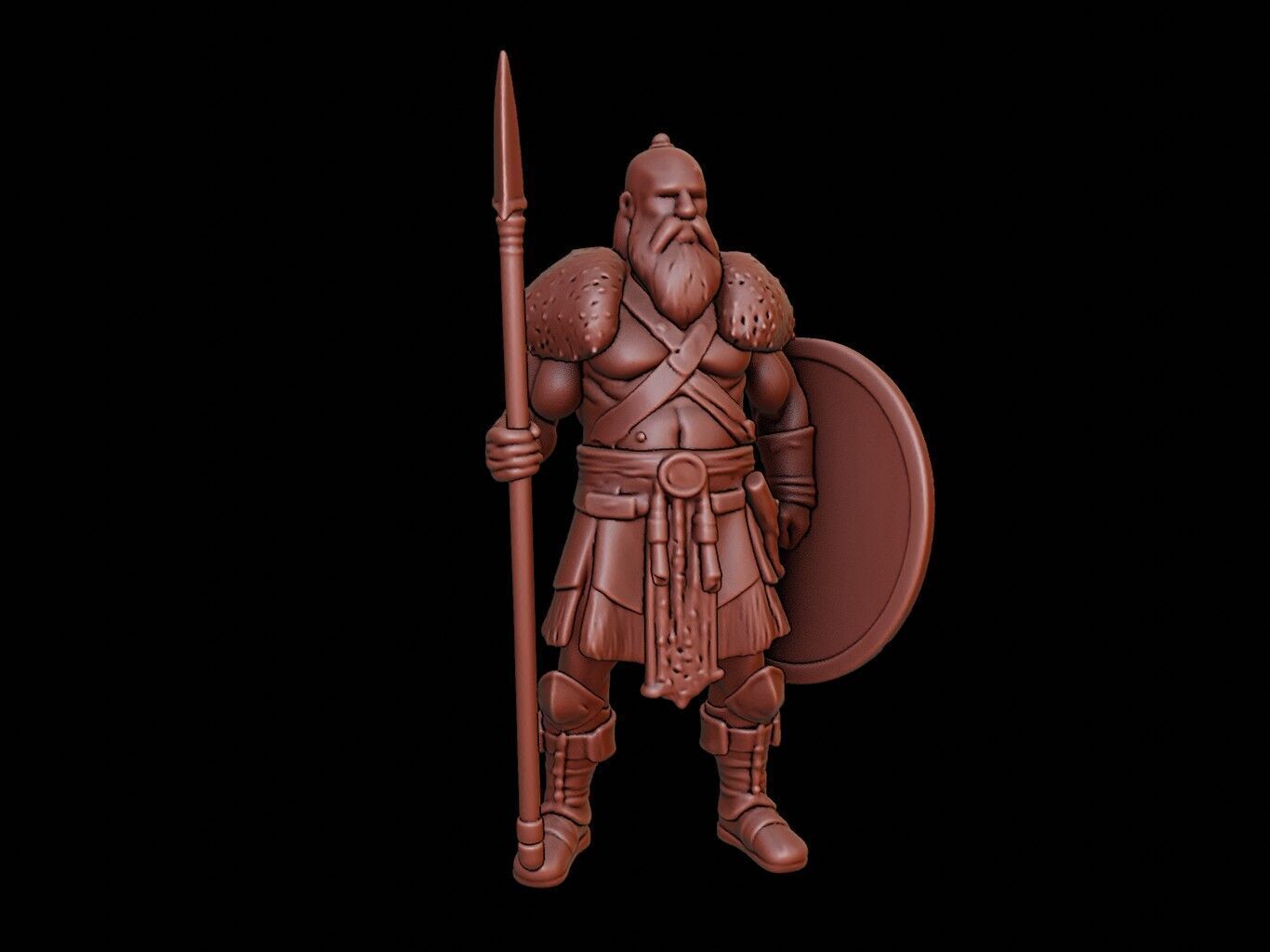 Viking Warriors Figure 3D print model_1
