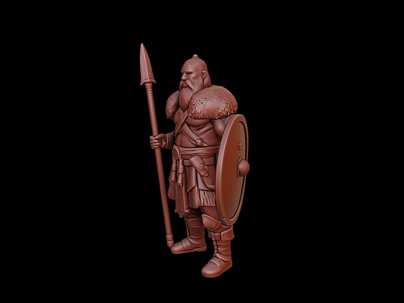 Viking Warriors Figure 3D print model_2