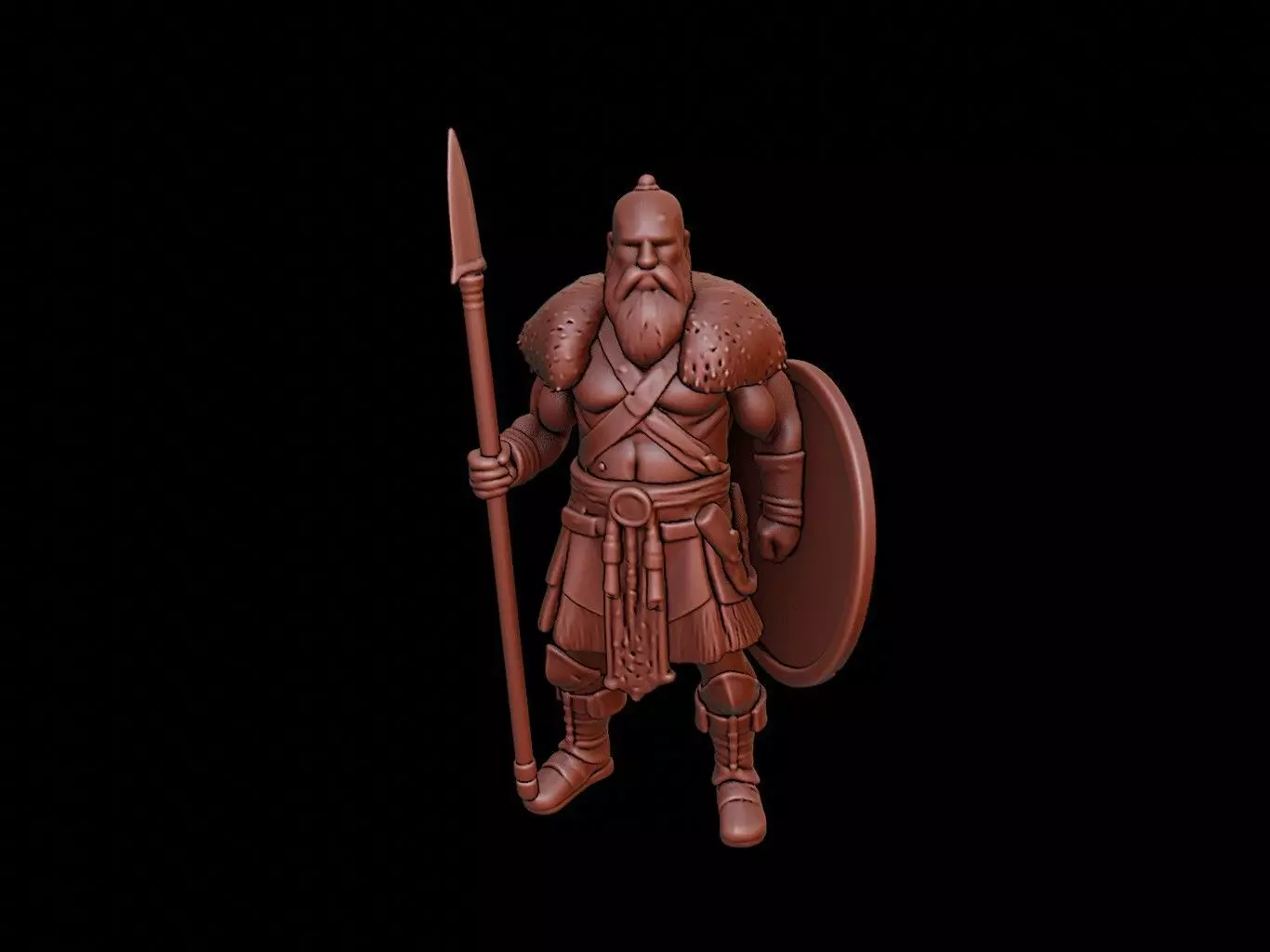 Viking Warriors Figure 3D print model_0
