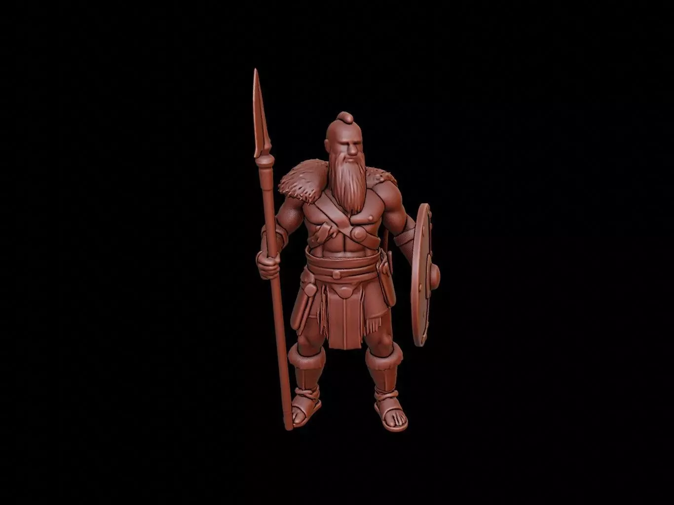 Viking Warriors Figure 3D print model