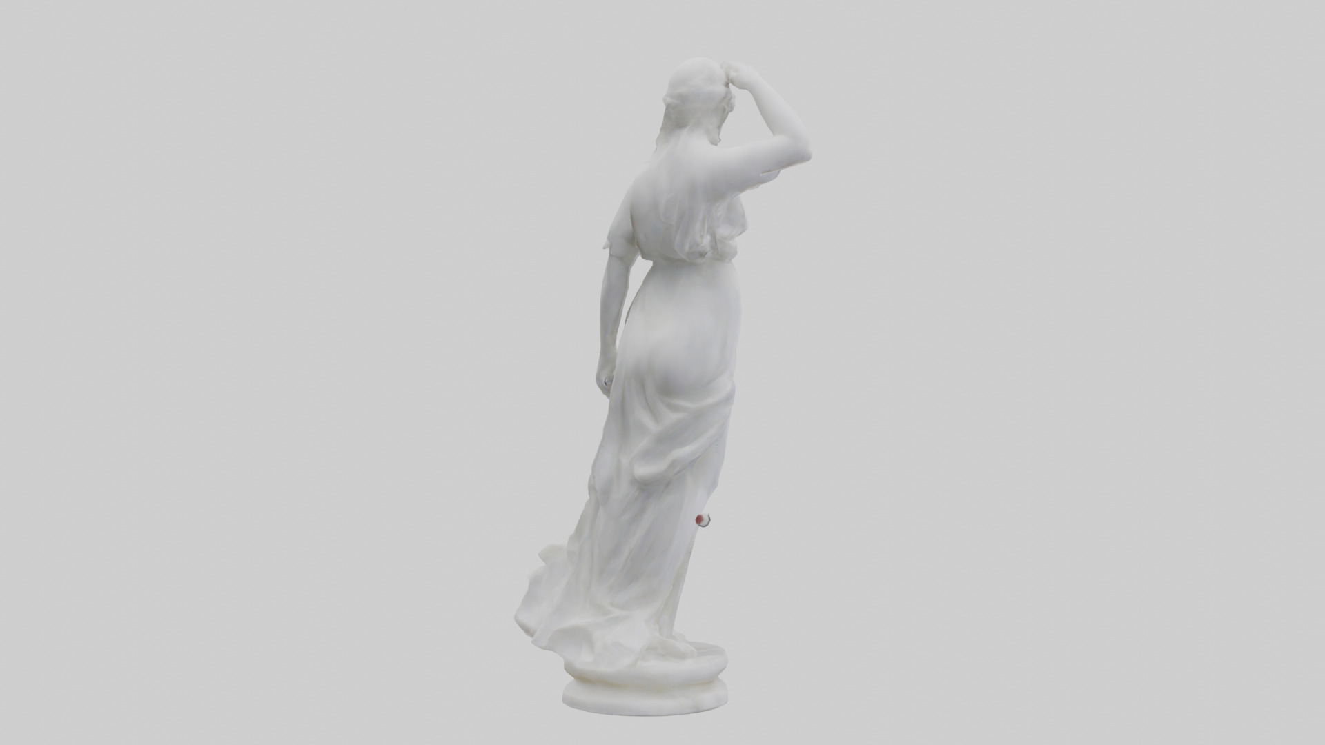 Marble sculpture model Low-poly 3D model_2