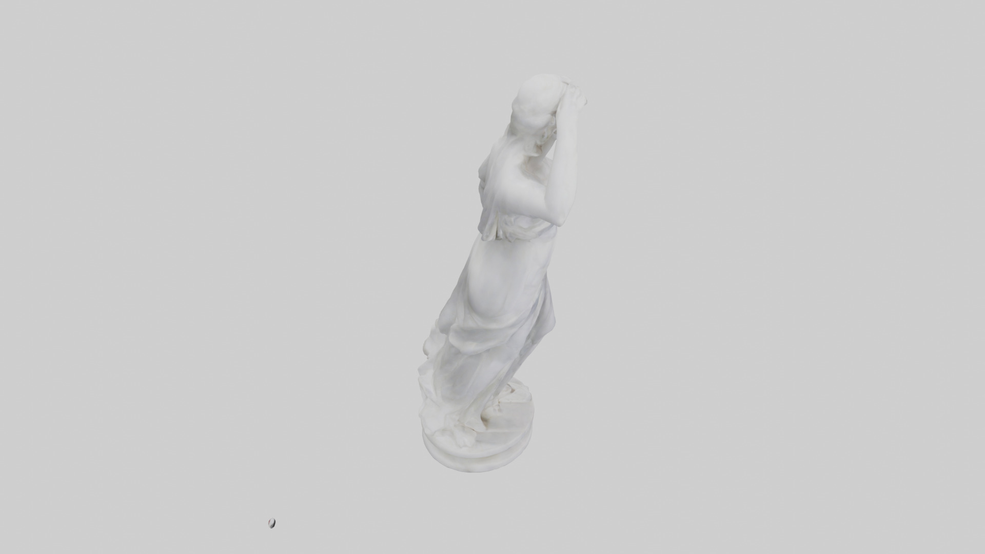 Marble sculpture model Low-poly 3D model_18