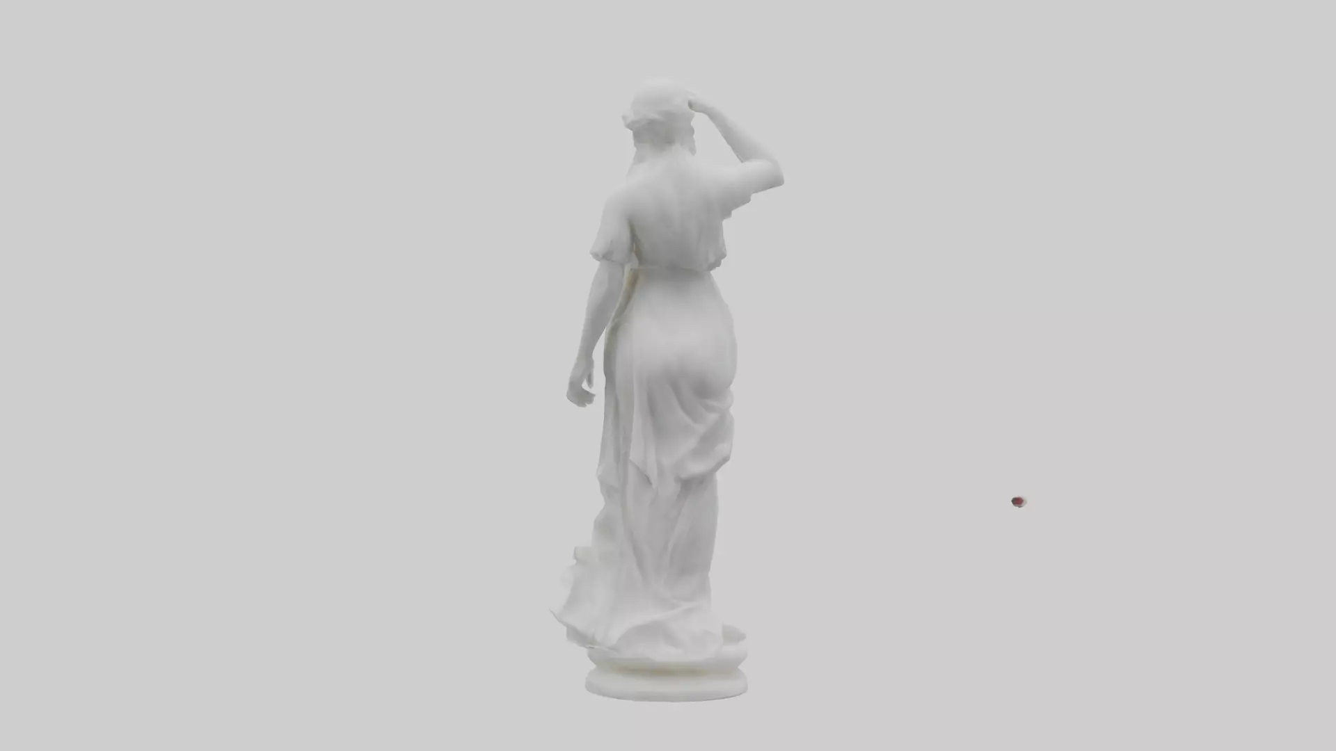 Marble sculpture model Low-poly 3D model_0