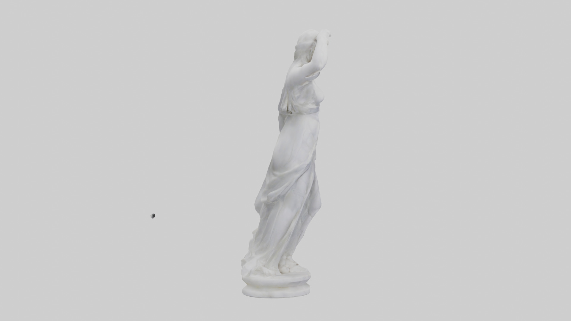 Marble sculpture model Low-poly 3D model_13