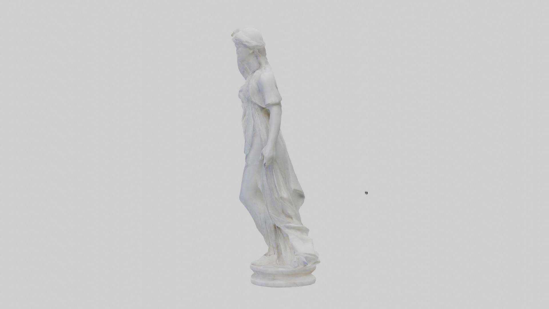 Marble sculpture model Low-poly 3D model_12