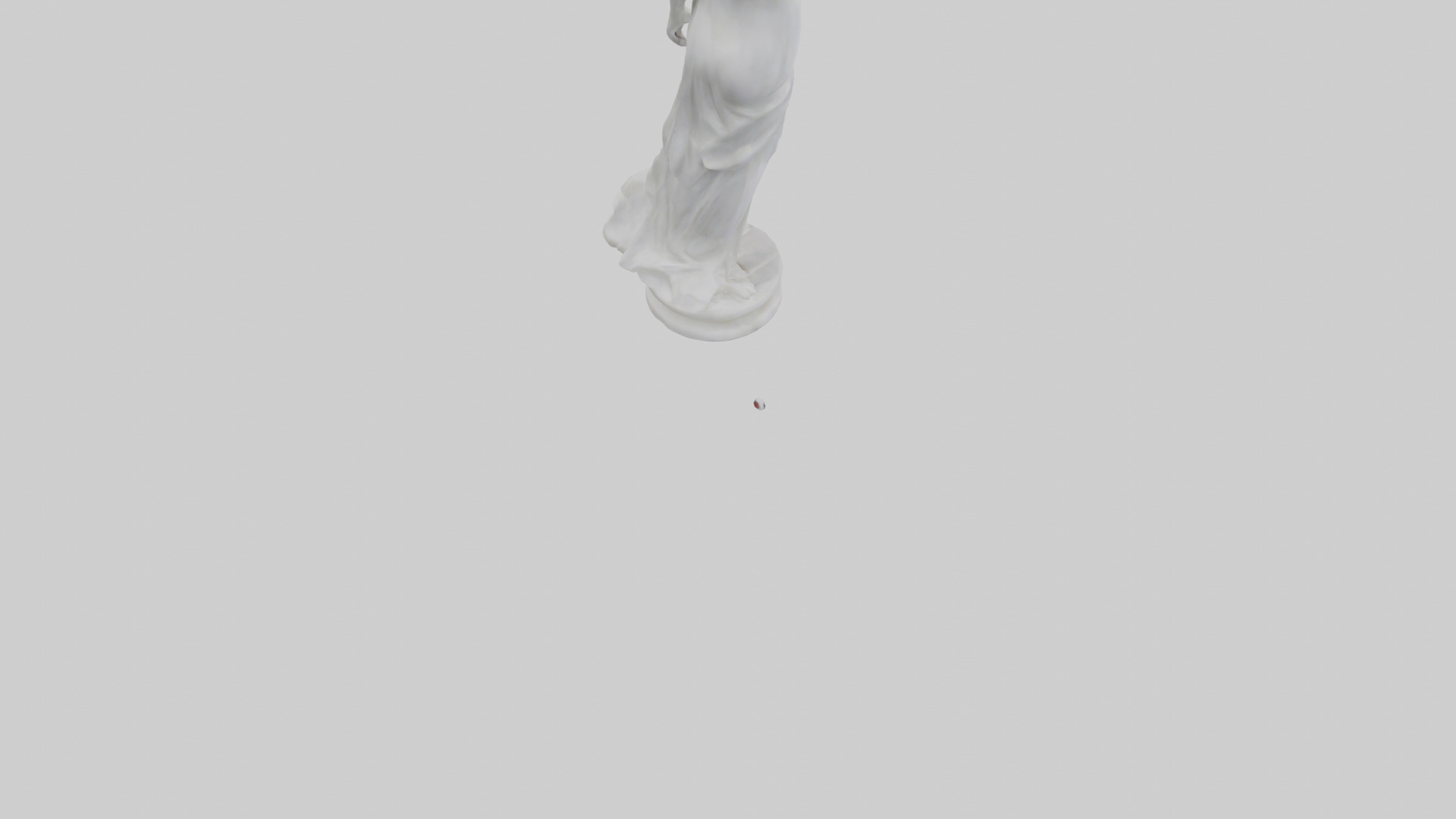 Marble sculpture model Low-poly 3D model_4