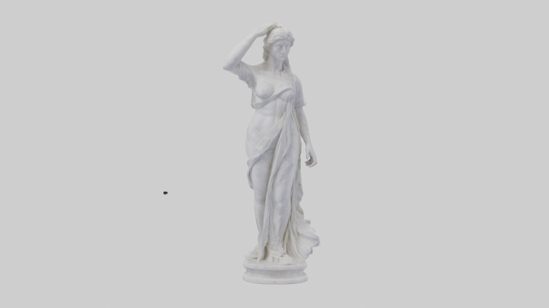 Marble sculpture model Low-poly 3D model_9
