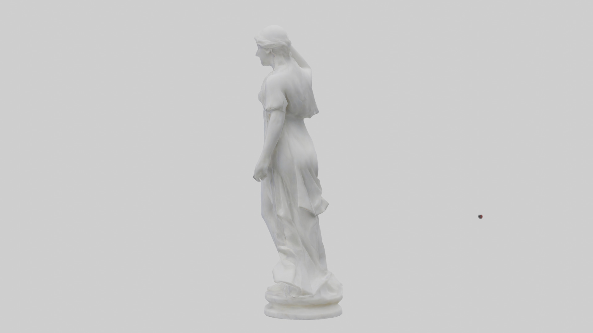 Marble sculpture model Low-poly 3D model_1