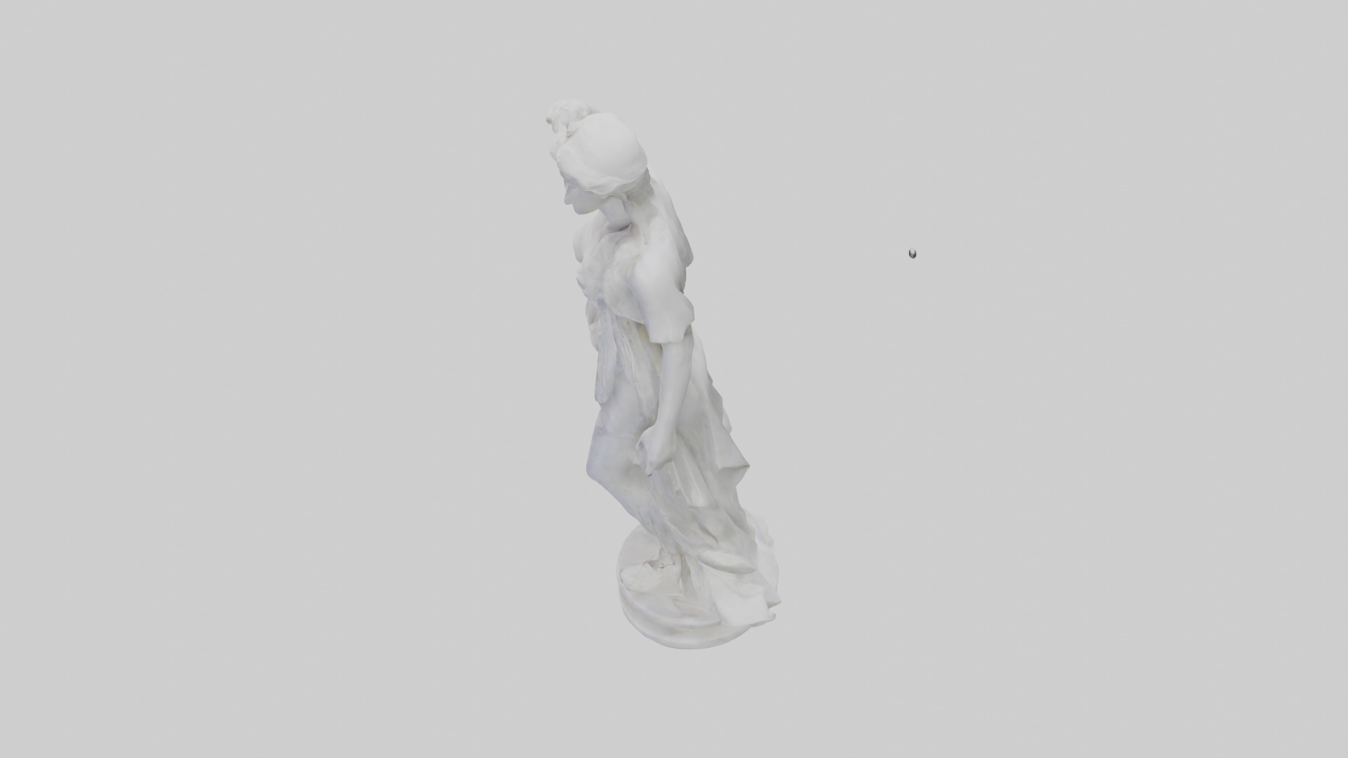Marble sculpture model Low-poly 3D model_17